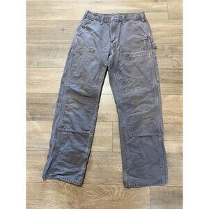 Carhartt B136 GVL Double Knee Carpenter Pants Mens 30X30 Distressed Gray